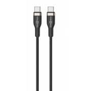 ZeroTech USB-C to USB-C Charging Cable 1m 60W Braided with Zinc Alloy Connectors – Black – ZPCC-CC601Z
