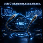 ZeroTech USB-C to Lightning Cable 1m 30W Braided with Zinc Alloy Connectors – Black – ZPCC-CL271Z