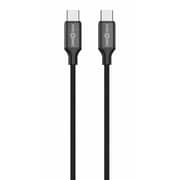 ZeroTech USB-C to USB-C Charging Cable 1m 60W Braided with Aluminium Connectors – Black – ZPCC-CC601A