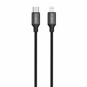 ZeroTech USB-C to Lightning Cable 1m 30W Braided with Aluminium Connectors – Black – ZPCC-CL271A