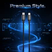 ZeroTech USB-C to Lightning Cable 1m 30W Braided with Aluminium Connectors – Black – ZPCC-CL271A
