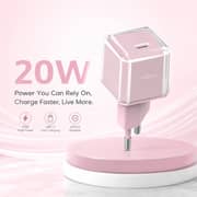 ZeroTech Crystal 20W Fast Charger – Pink – ZA-202P