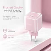 ZeroTech Crystal 20W Fast Charger – Pink – ZA-202P