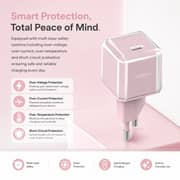 ZeroTech Crystal 20W Fast Charger – Pink – ZA-202P