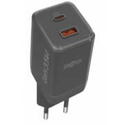ZeroTech 35W Dual-Port Wall Charger USB-C + USB-A with PPS – Black – ZA-351BK