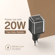 ZeroTech Crystal 20W Fast Charger – Black – ZA-202B