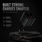 ZeroTech Crystal 45W Dual USB-C Fast Charger – Black – ZA-45B