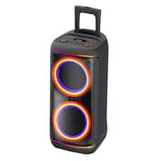 ZeroTech Party Box Bluetooth Speaker 100W with Trolley, Wireless Mic & Remote – Black – ZPCS-P8DT
