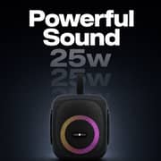 ZeroTech Bluetooth Portable Speaker with Ambient Lighting 25 Watt IPX5 - Black - ZPCS-P35BK