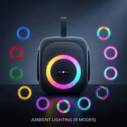 ZeroTech Bluetooth Portable Speaker with Ambient Lighting 25 Watt IPX5 - Black - ZPCS-P35BK