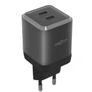 ZeroTech 70W Dual USB-C Multi FastCharger- Black-ZA-70B
