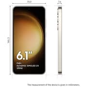 Samsung Galaxy S23 5G 256GB 8GB Cream Dual Sim Smartphone - Middle East Version
