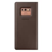 Samsung Leather Wallet Cover Brown For Galaxy Note 9