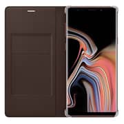 Samsung Leather Wallet Cover Brown For Galaxy Note 9