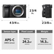 Sony Alpha A6400 APS-C Mirrorless Camera Black - ILCE-6400M With E 18-135mm f/3.5-5.6 OSS Lens