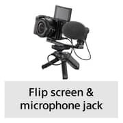 Sony Alpha A6100 APS-C Mirrorless Camera Black - ILCE6100LB + E PZ 16-50mm f/3.5-5.6 OSS Lens