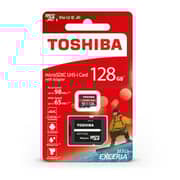 بطاقة ذاكرة توشيبا EXCERIA M303 microSD UHS-I U3 Class10 V30 A1 بسعة 128 جيجابايت بسرعة 98 ميجابايت / ثانية