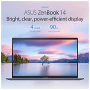 ASUS ZenBook 14 (2020) Laptop - 11th Gen / Intel Core i7-1165G7 / 14inch FHD / 16GB RAM / 1TB SSD / Shared Intel Iris X Graphics / Windows 10 / English & Arabic Keyboard / Pine Grey / Middle East Version - [UX425EA-HM046T]