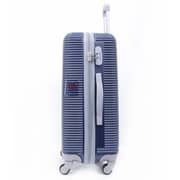 Para John 3pcs Abs Rolling Luggage Trolley Set Navy