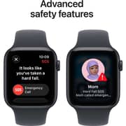 Apple Watch SE 3 GPS, 40mm Midnight Aluminum Case with Midnight Sport Band - M/L