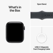 Apple Watch SE 3 GPS, 44mm Midnight Aluminum Case with Midnight Sport Band - M/L