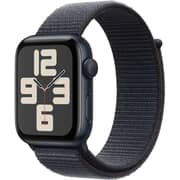 Apple Watch SE (2024) GPS 40mm Midnight Aluminum Case with Ink Sport Loop