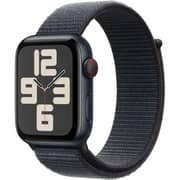 Apple Watch SE (2024) GPS + Cellular 40mm Midnight Aluminum Case with Ink Sport Loop