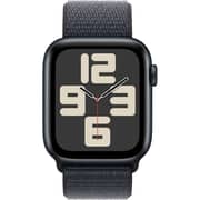 Apple Watch SE (2024) GPS + Cellular 40mm Midnight Aluminum Case with Ink Sport Loop