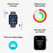 Apple Watch SE (2024) GPS + Cellular 40mm Midnight Aluminum Case with Ink Sport Loop