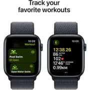 Apple Watch SE (2024) GPS + Cellular 40mm Midnight Aluminum Case with Ink Sport Loop