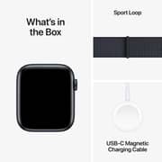 Apple Watch SE (2024) GPS + Cellular 40mm Midnight Aluminum Case with Ink Sport Loop