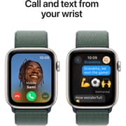 Apple Watch SE (2024) GPS 44mm Starlight Aluminum Case with Lake Green Sport Loop
