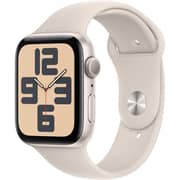Apple Watch SE (2023) GPS 44mm Starlight Aluminum Case with Starlight Sport Band M/L