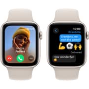 Apple Watch SE (2023) GPS 44mm Starlight Aluminum Case with Starlight Sport Band M/L