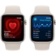 Apple Watch SE (2023) GPS 44mm Starlight Aluminum Case with Starlight Sport Band M/L