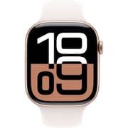 Apple Watch Series 10 GPS 42mm Rose Gold Aluminum Case with Light Blush Sport Band - S/M