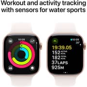 Apple Watch Series 10 GPS 42mm Rose Gold Aluminum Case with Light Blush Sport Band - S/M