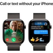 Apple Watch Series 10 GPS + Cellular 46mm Slate Titanium Case with Slate Milanese Loop - M/L