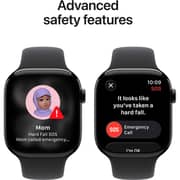 Apple Watch Series 11 GPS, 42mm Jet Black Aluminum Case with Black Sport Band - M/L