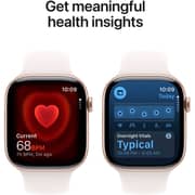 Apple Watch Series 11 GPS, 42mm Rose Gold Aluminum Case with Light Blush Sport Band - S/M