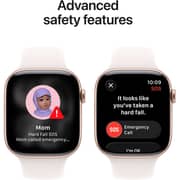 Apple Watch Series 11 GPS, 42mm Rose Gold Aluminum Case with Light Blush Sport Band - S/M