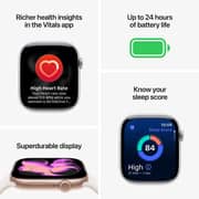 Apple Watch Series 11 GPS, 46mm Jet Black Aluminum Case with Black Sport Band - S/M