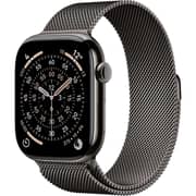 Apple Watch Series 11 GPS + Cellular, 46mm Slate Titanium Case with Slate Milanese Loop - M/L