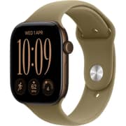 Apple Watch Series 12 GPS, 42mm Dark Bronze Aluminum Case with Olive Sport Band - S/M - Pre-order