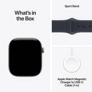 Apple Watch Series 12 GPS, 42mm Space Gray Aluminum Case with Navy Blue Sport Band - S/M - Pre-order