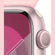 Apple Watch Series 9 GPS 41mm Pink Aluminum Case with Light Pink Sport Loop