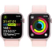 Apple Watch Series 9 GPS 41mm Pink Aluminum Case with Light Pink Sport Loop