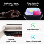 Apple Watch Series 9 GPS 45mm Starlight Aluminum Case with Starlight Sport Loop