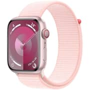 Apple Watch Series 9 GPS + Cellular 45mm Pink Aluminum Case with Light Pink Sport Loop