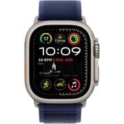 Apple Watch Ultra 2 GPS + Cellular 49mm Natural Titanium Case with Blue Trail Loop - S/M